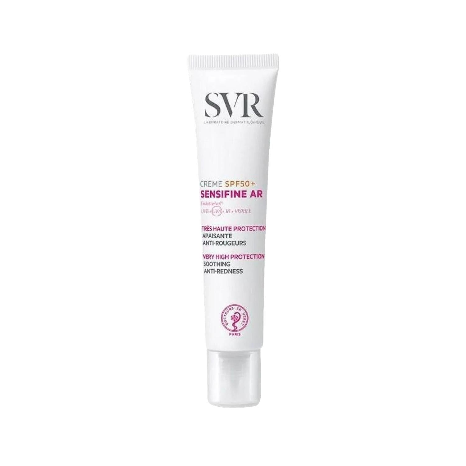 SVR Sensifine AR Creme Spf 50+ Anti-Redness Sunscreen Cream for Sensitive Skin - 40ml - Glamourous Grace