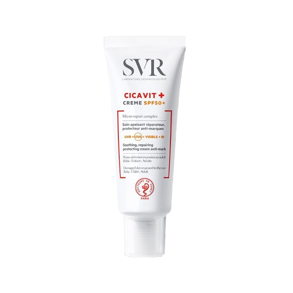 SVR Cicavit SPF 50 Sunscreen Moisturizing Cream - Soothing Skin Care with High SPF Protection