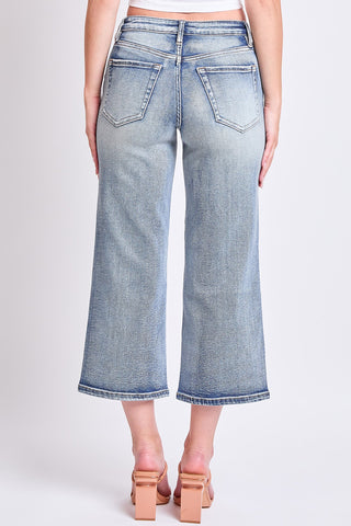 Women's High Rise Cropped Wide Leg