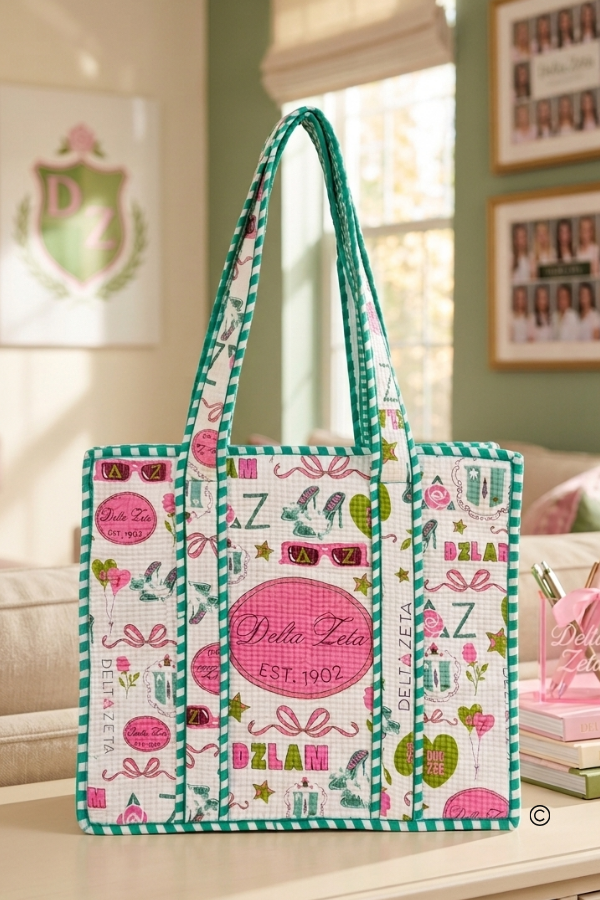 SC - Delta Zeta Sorority Tote Bag - Glamourous Grace