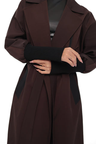 Miru Trench Coat in Chocolate