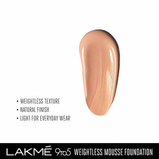 Lakme 9 to 5 Weightless Mousse Foundation - Rose Ivory