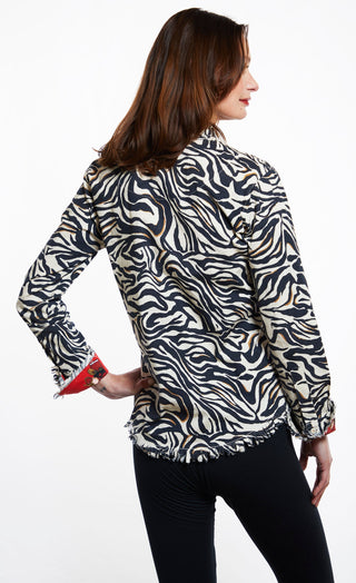 Cape Cod Black And White Zebra Print - Glamourous Grace
