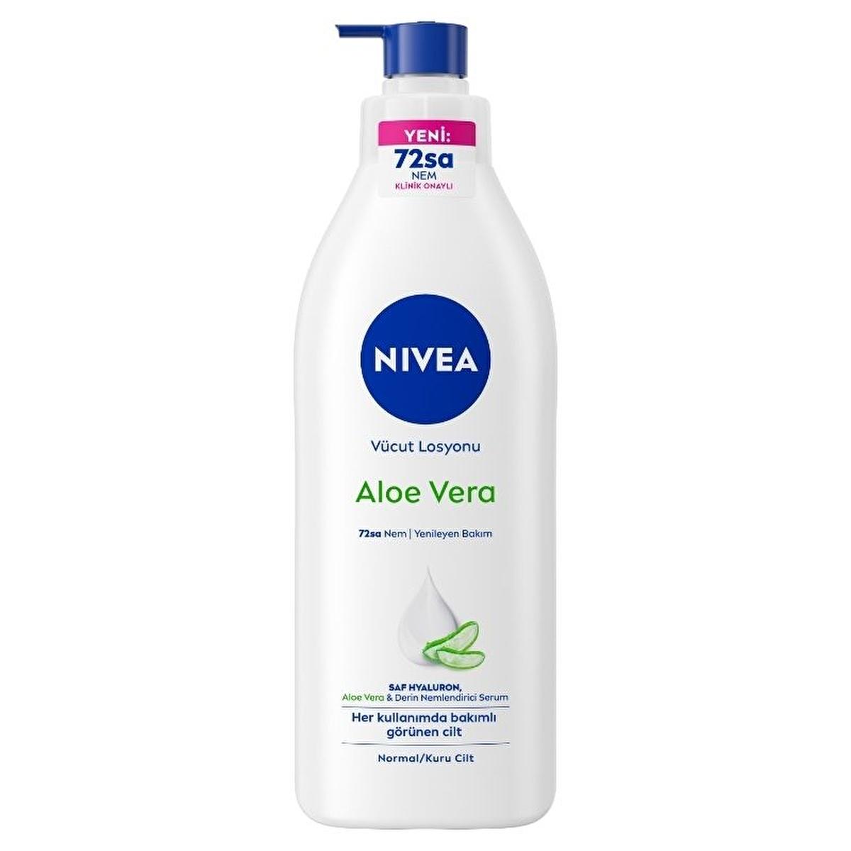 Nivea Aloe Vera 72-Hour Moisturizing Body Lotion for Dry Skin - Long-Lasting Hydration & Softness - Glamourous Grace