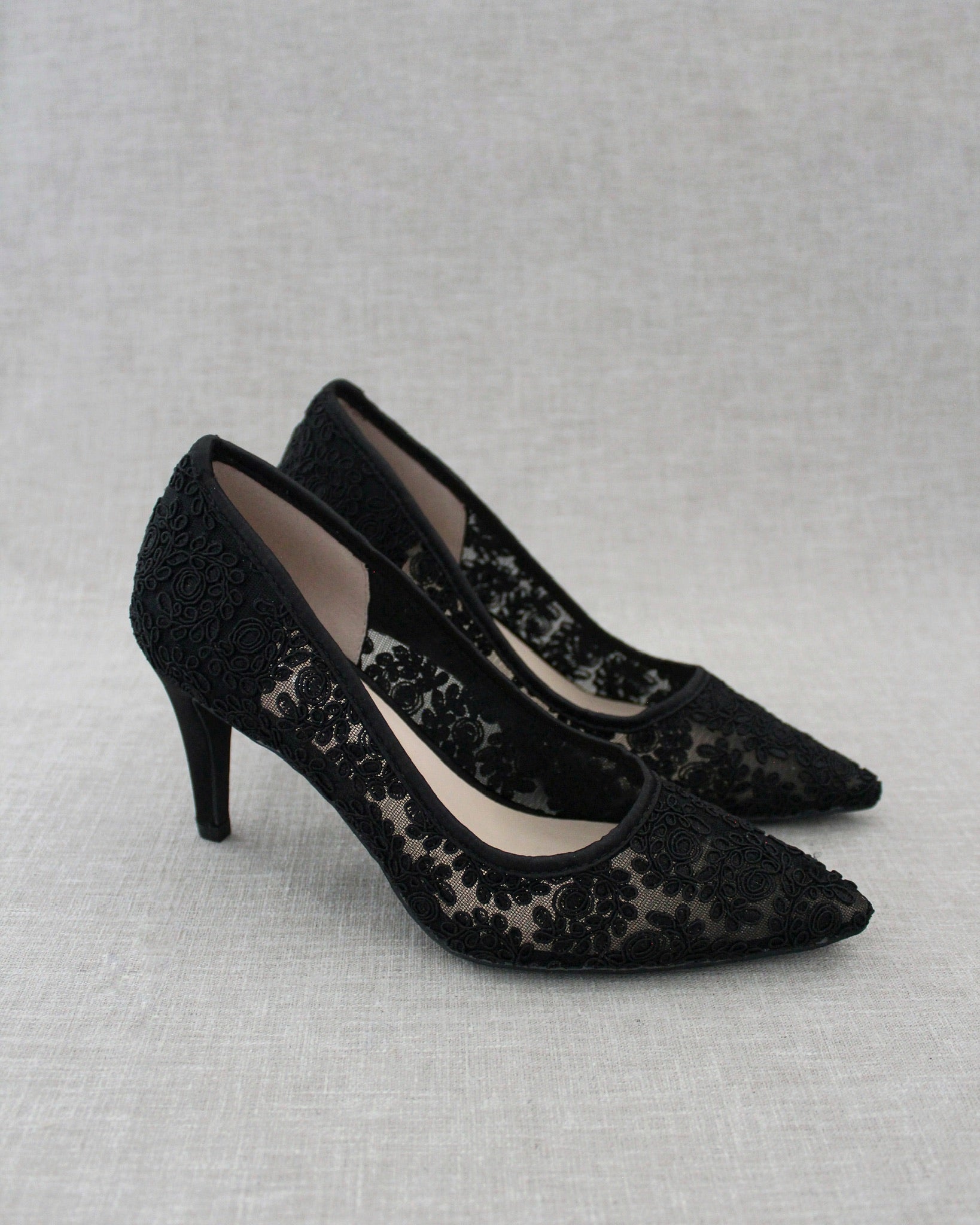 Lace Evening Pump