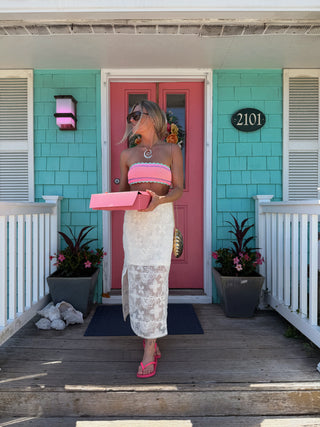 Priscilla Crochet Midi Skirt