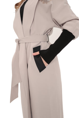 Miru Trench Coat in Ice Lilac