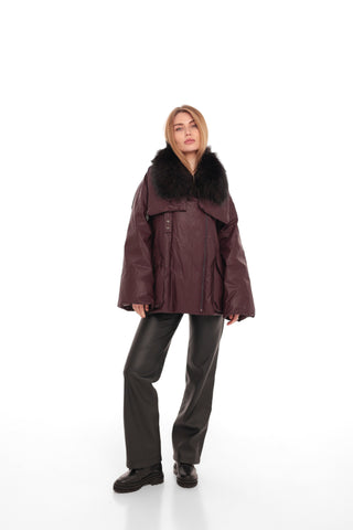 Eloise Genuine Fox Fur Down Coat