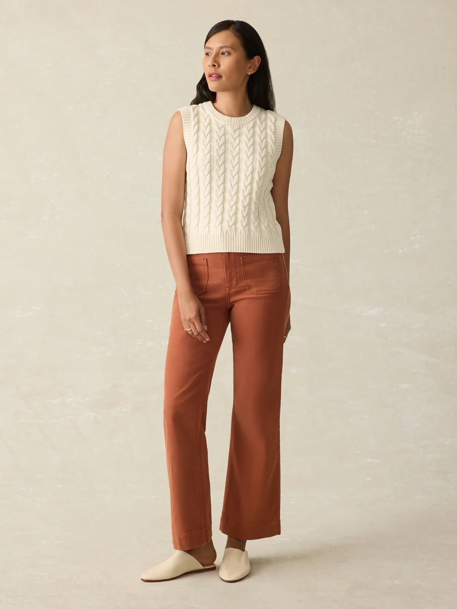 Faherty Sunwashed Sweater Vest - Glamourous Grace