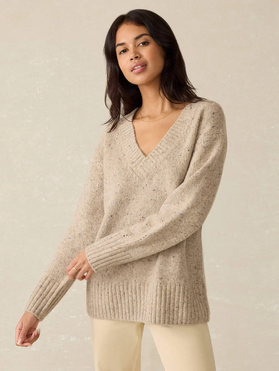 Faherty Driftwood Donegal Sweater - Glamourous Grace