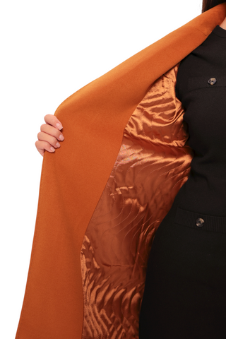 Harrington Classic Wraparound Overcoat in Cinnamon