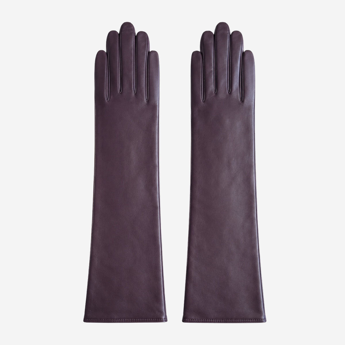 Leonora (dark brown) - Italian "8 button length" cashmere lined leather gloves - Glamourous Grace
