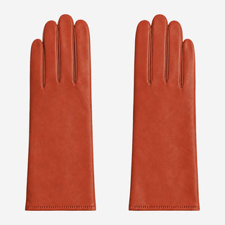 FC04 (cognac) - Women's Italian cashmere lined leather gloves - Glamourous Grace