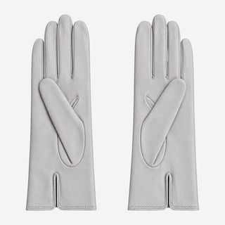 FC04 (grey) - Women's Italian cashmere lined leather gloves - Glamourous Grace