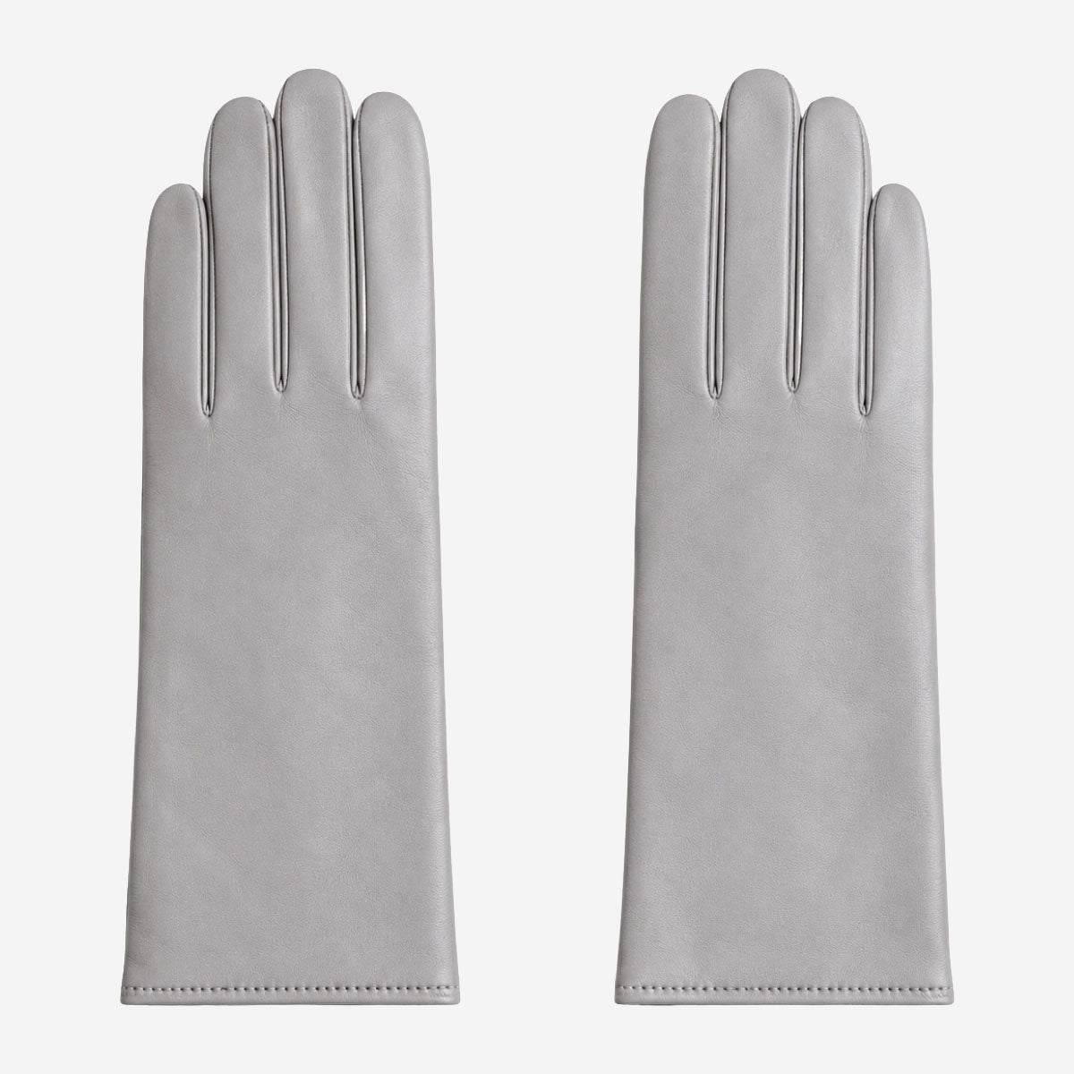FC04 (grey) - Women's Italian cashmere lined leather gloves - Glamourous Grace