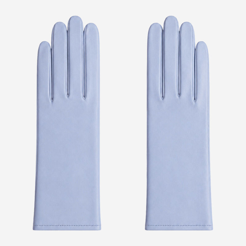 FC04 (sky) - Women's Italian cashmere lined leather gloves - Glamourous Grace
