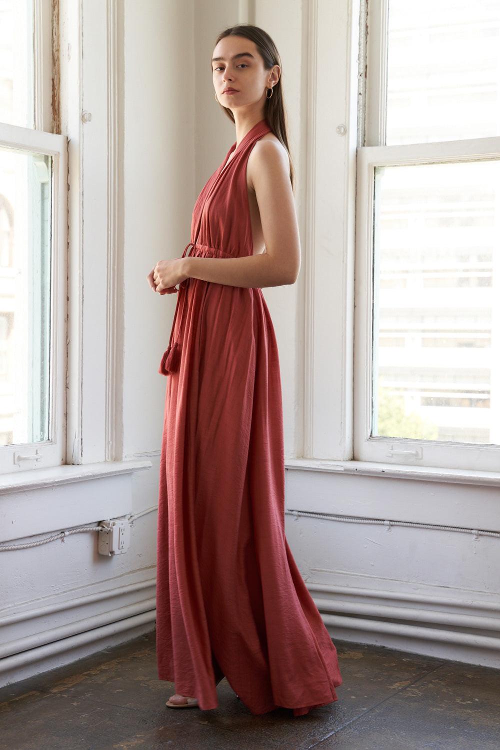 SHARE YOUR GLOW WOVEN MAXI DRESS - Glamourous Grace