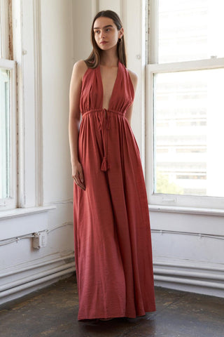 SHARE YOUR GLOW WOVEN MAXI DRESS - Glamourous Grace
