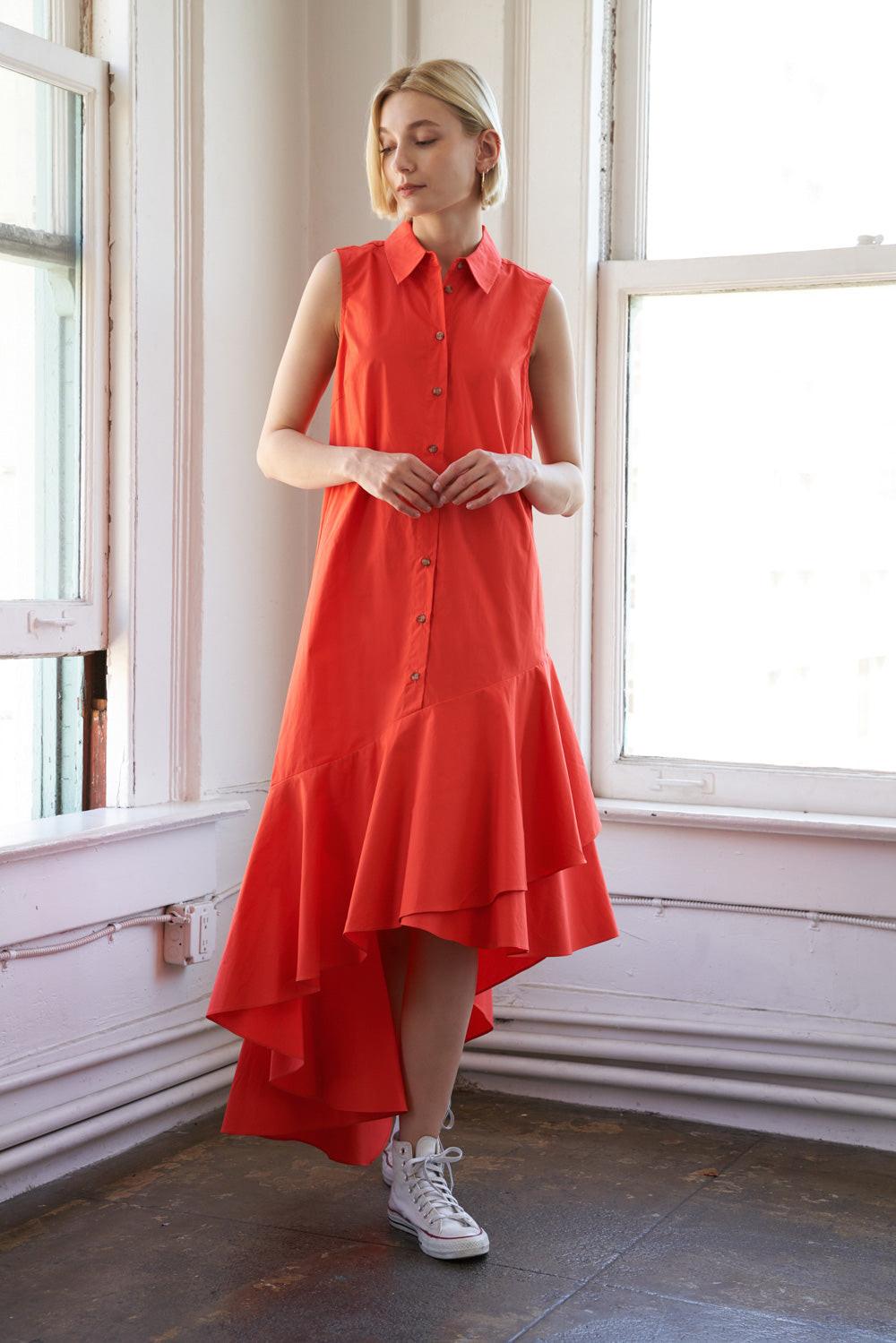 LOOKING MY WAY WOVEN MIDI DRESS - Glamourous Grace
