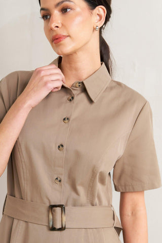 LUCKY ME WOVEN MIDI DRESS - Glamourous Grace