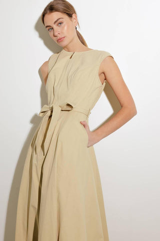DELICATE DREAMS WOVEN MIDI DRESS - Glamourous Grace