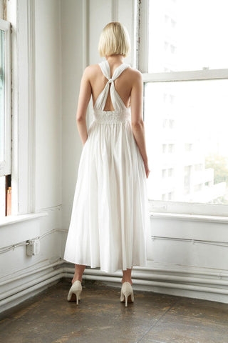 BIG CITY DREAMS WOVEN MIDI DRESS - Glamourous Grace