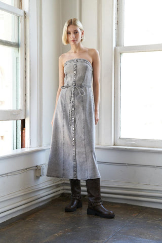 SECRET CRUSH TWILL MIDI DRESS - Glamourous Grace