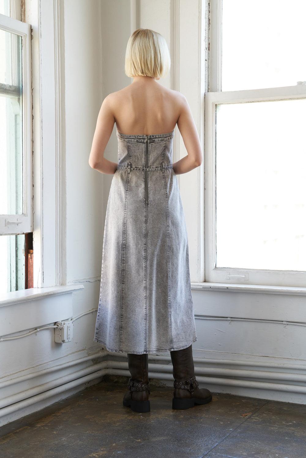 SECRET CRUSH TWILL MIDI DRESS - Glamourous Grace