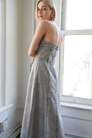 SECRET CRUSH TWILL MIDI DRESS - Glamourous Grace