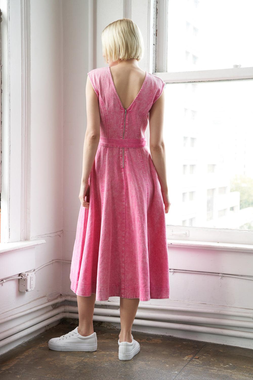 NEVER FORGET TWILL MIDI DRESS - Glamourous Grace