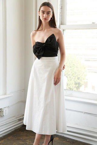 BLISSFUL BREEZE WOVEN MIDI DRESS - Glamourous Grace