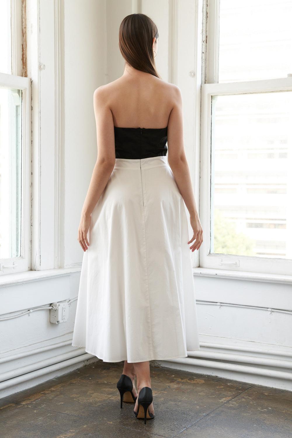 BLISSFUL BREEZE WOVEN MIDI DRESS - Glamourous Grace