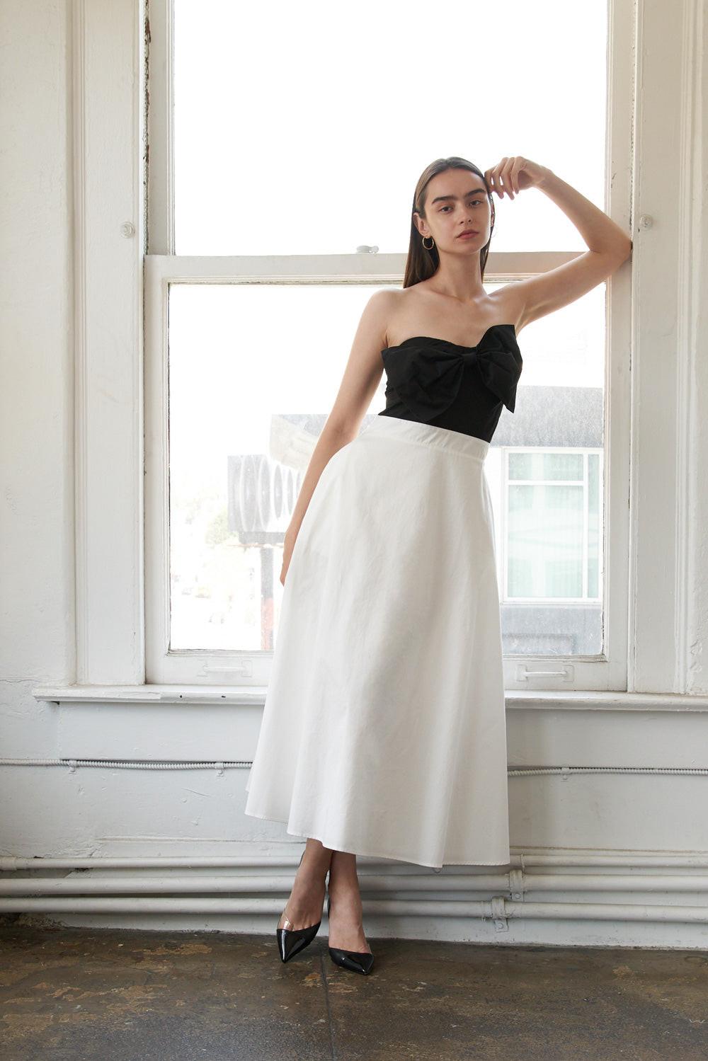 BLISSFUL BREEZE WOVEN MIDI DRESS - Glamourous Grace