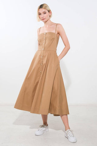 PROOF OF PERFECTION WOVEN MIDI DRESS - Glamourous Grace