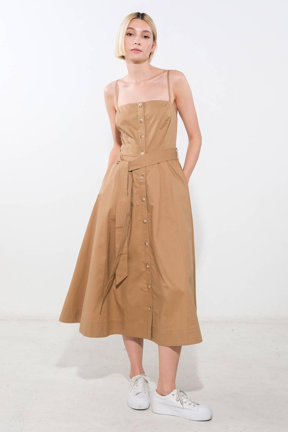 PROOF OF PERFECTION WOVEN MIDI DRESS - Glamourous Grace