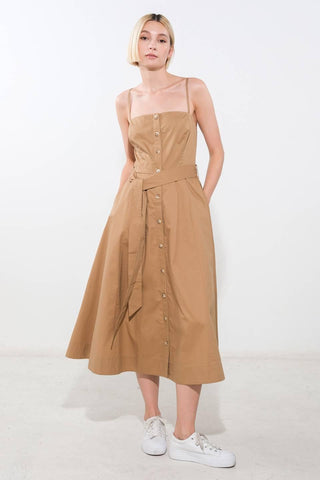PROOF OF PERFECTION WOVEN MIDI DRESS - Glamourous Grace