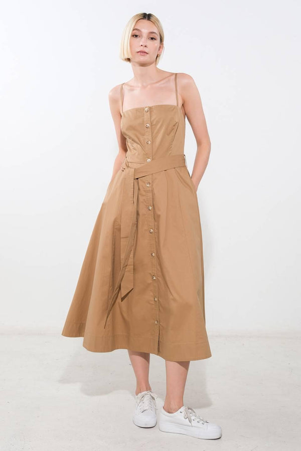 PROOF OF PERFECTION WOVEN MIDI DRESS - Glamourous Grace