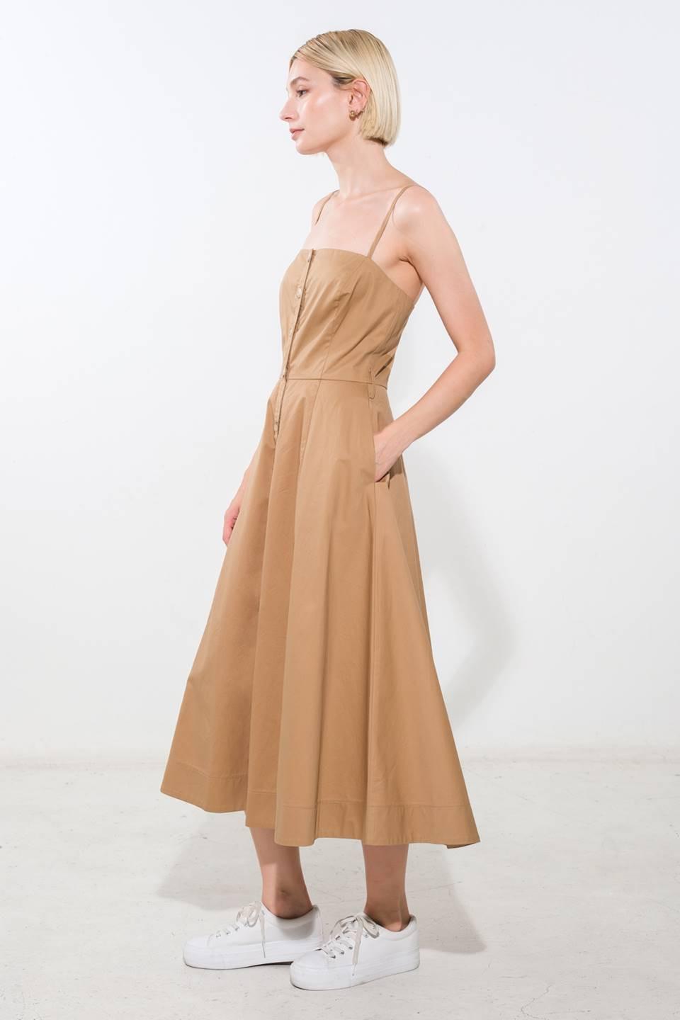 PROOF OF PERFECTION WOVEN MIDI DRESS - Glamourous Grace