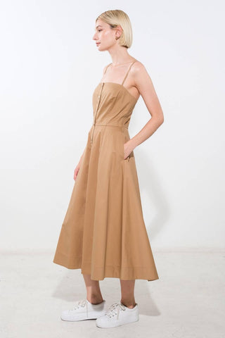 PROOF OF PERFECTION WOVEN MIDI DRESS - Glamourous Grace