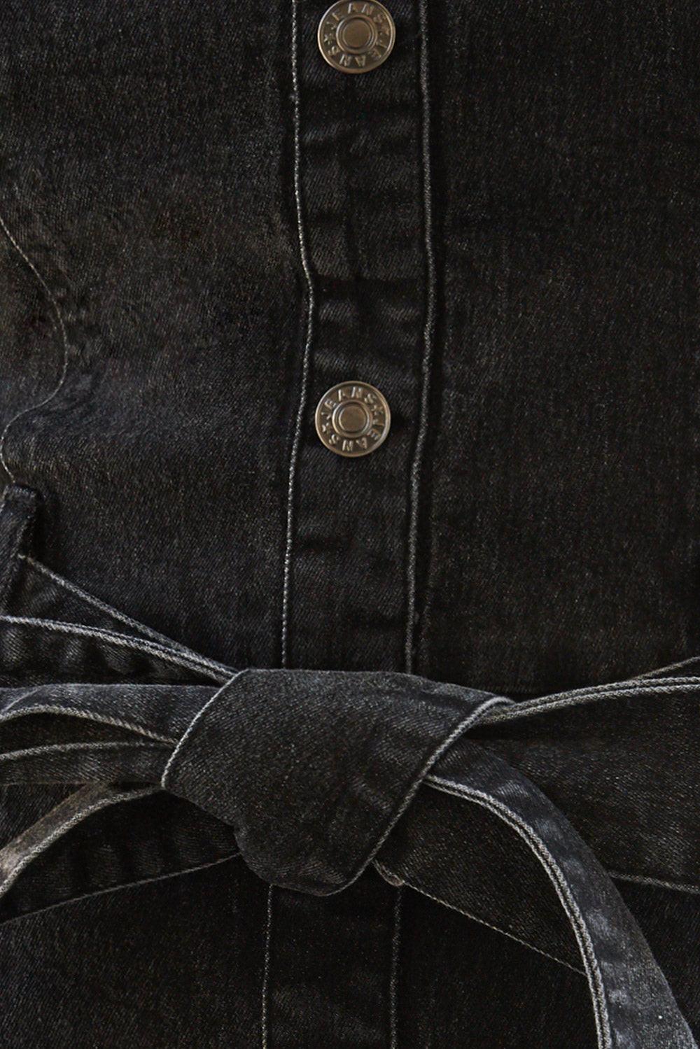 SOMEWHERE UP ABOVE DENIM MIDI DRESS - Glamourous Grace