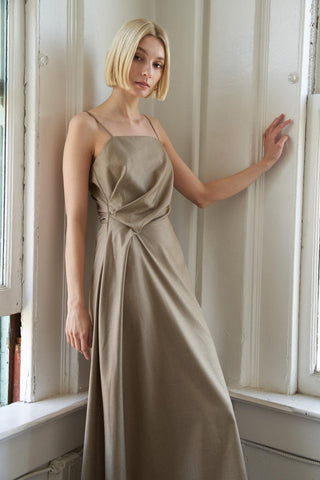 HAPPILY YOURS WOVEN MIDI DRESS - Glamourous Grace
