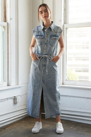 WILDFLOWER WHIMSY DENIM MIDI DRESS - Glamourous Grace