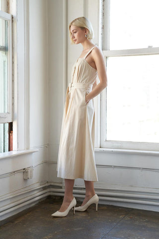 CALIFORNIA DREAMING WOVEN MIDI DRESS - Glamourous Grace