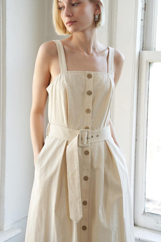 CALIFORNIA DREAMING WOVEN MIDI DRESS - Glamourous Grace