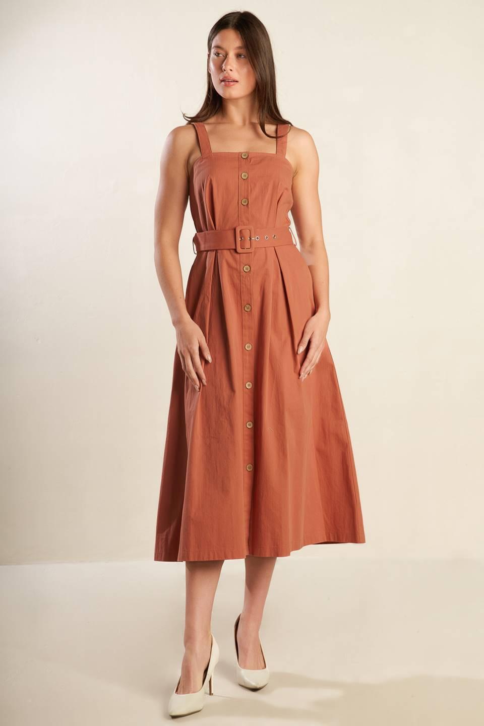 CALIFORNIA DREAMING WOVEN MIDI DRESS - Glamourous Grace