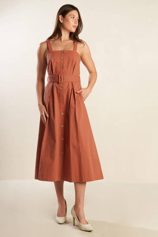 CALIFORNIA DREAMING WOVEN MIDI DRESS - Glamourous Grace