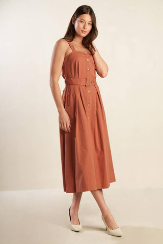 CALIFORNIA DREAMING WOVEN MIDI DRESS - Glamourous Grace