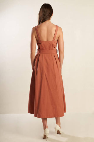 CALIFORNIA DREAMING WOVEN MIDI DRESS - Glamourous Grace