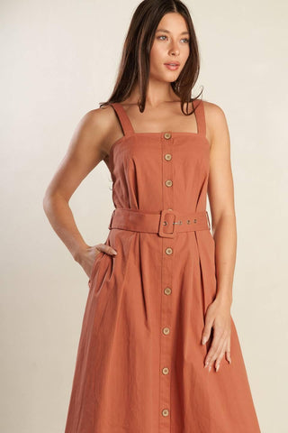 CALIFORNIA DREAMING WOVEN MIDI DRESS - Glamourous Grace