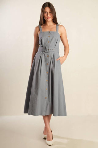 CALIFORNIA DREAMING WOVEN MIDI DRESS - Glamourous Grace
